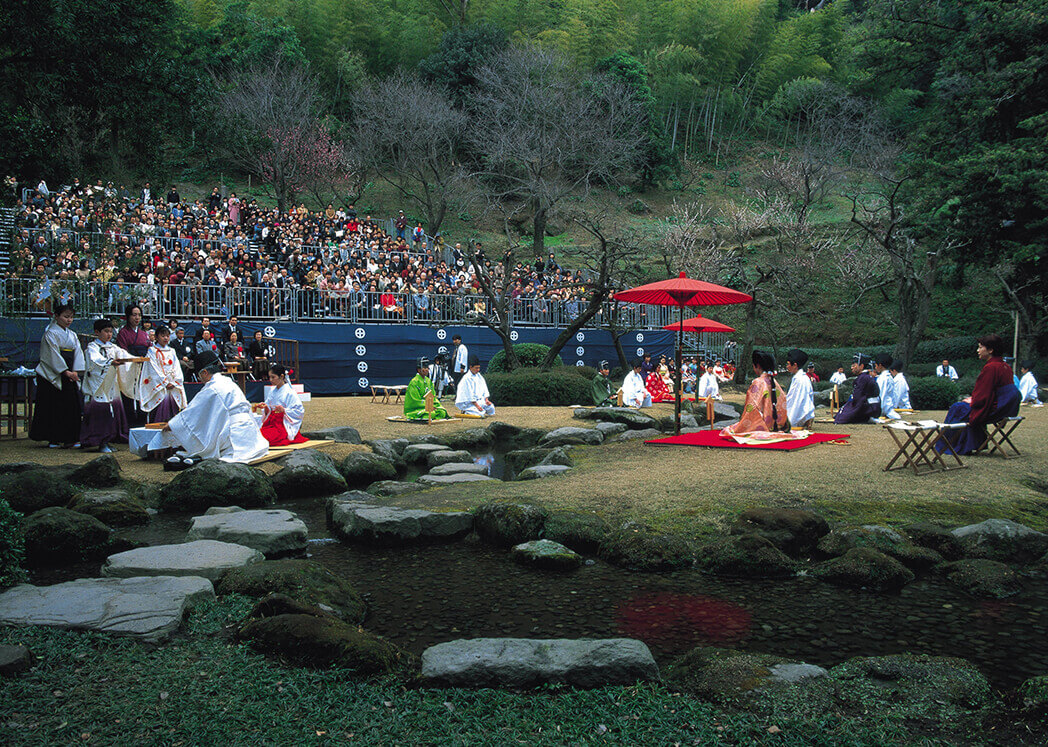 仙巌園　曲水の宴